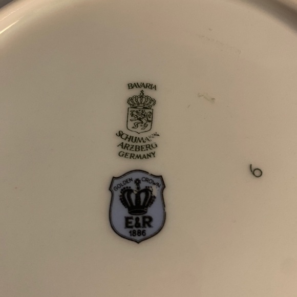 Vtg SCHUMANN Arzberg Bavaria Decorative Bird Plate Magenta Gold Rimmed 7.5” - Picture 2 of 4